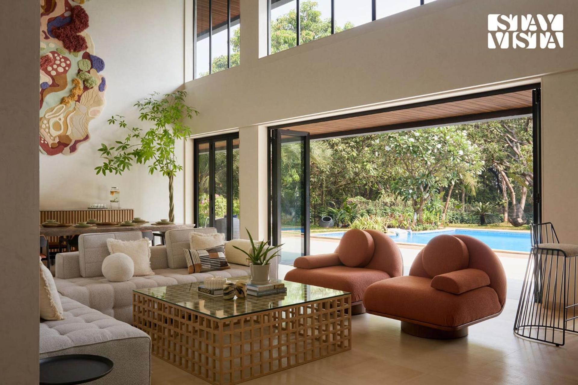 Reflection House By Stayvista With Pool, Terrace Bar, Indoor Games & Exquisite Interiors In A Nutshell 알리바그 외부 사진